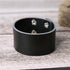 schwarzes rohleder armband herren manschette breitarmband uniqal sale
